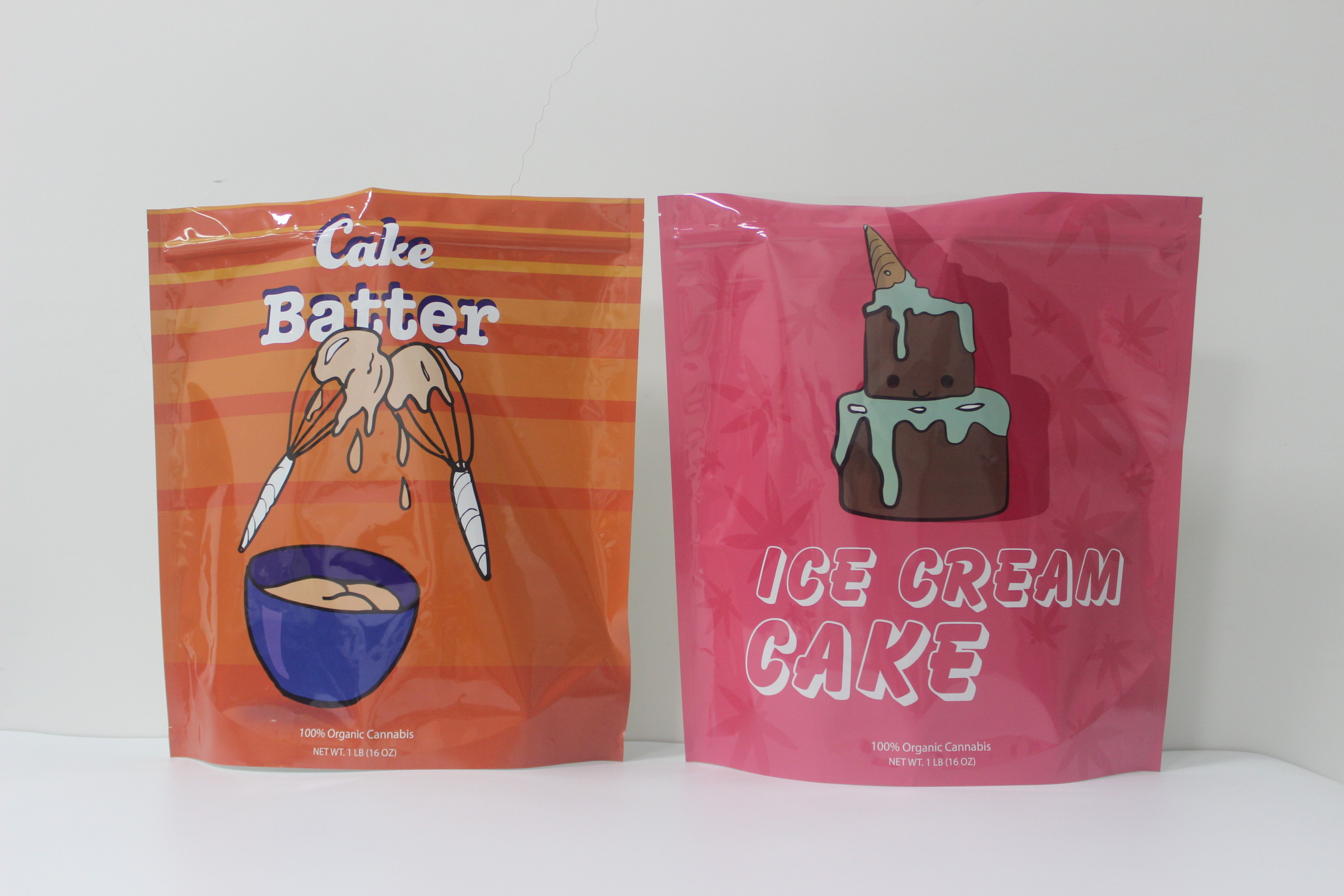 Glossy Finish Mylar weed Bags Small Stand Up Zipper Aluminum Foil Mylar Bags