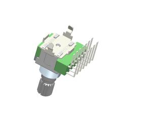 China Through Hole Electronic Rotary Switch With Contact Rating 1A 125VAC 10000 Cycles on sale