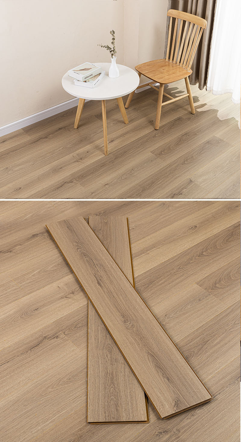 OEM ODM of Grey Laminate Vinyl Flooring in UK with ISO9001 / ISO14001 / CE Certificate