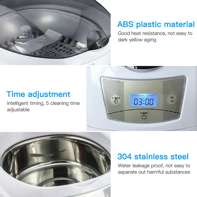 750ml Sonic Diamond Necklace Ultrasonic Cleaner Skymen JP-900S