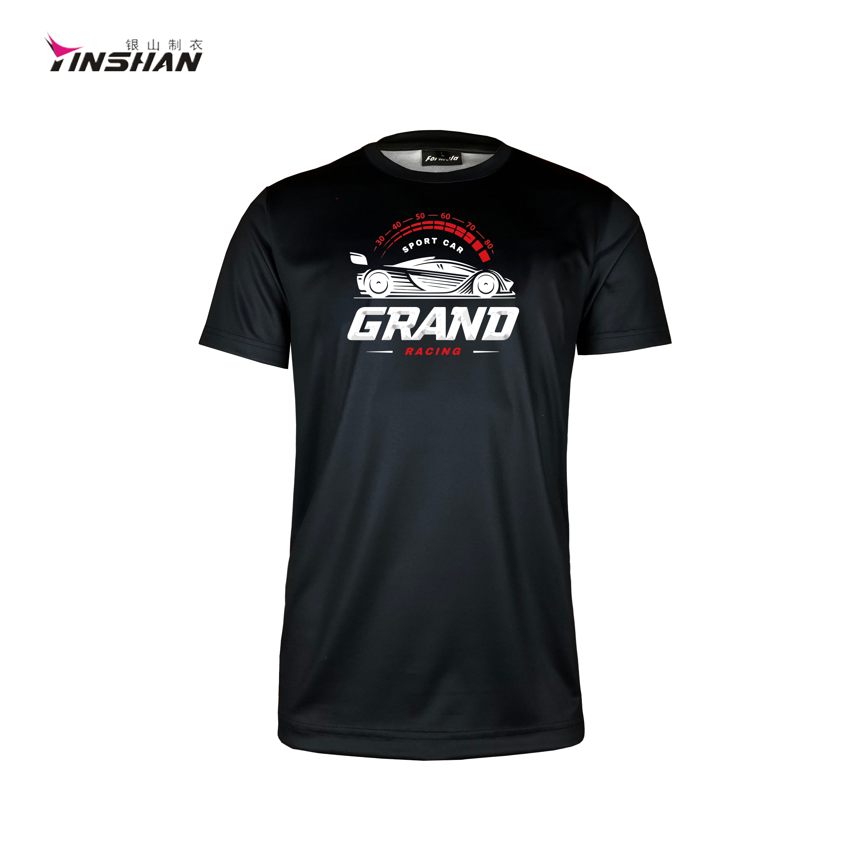S/M/L/XL Sizes Wicking Breathable Artwork Printing Polyester Elastane Fabric Tee Shirt