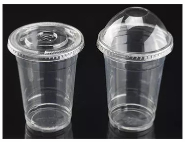 12oz Compostable Biodegradable PLA Cups Disposable Iced Coffee Cups With Lids