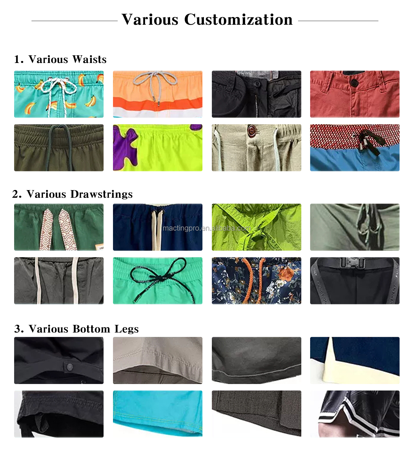 Zip Up Side Cotton French Terry Mens Sweatpants with Elastic Waist and Zipper Closure
