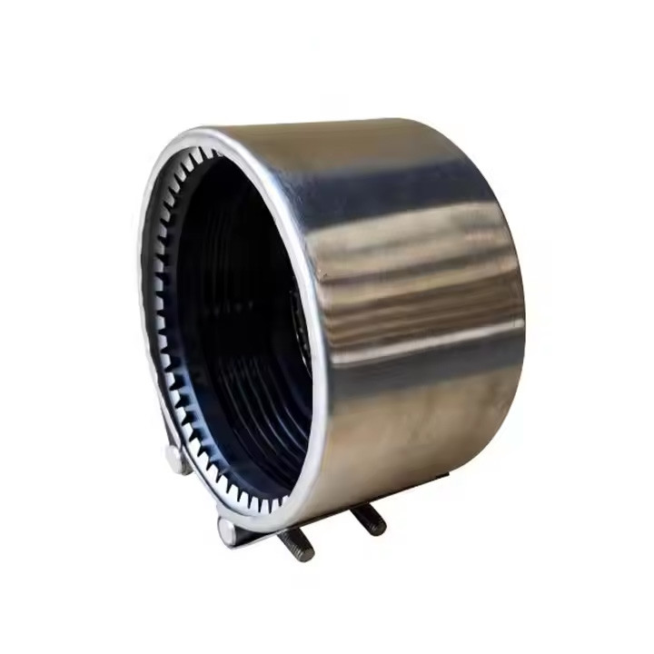 PN16 Ductile Iron Pipe Repair Clamps Pe PVC HDPE Water And Oil Straight Pipe EPDM Rubber Seals Pipe Leak Repair Clamp