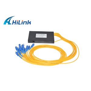 Fiber Optic Cassette 1X8 PLC Splitter , Optical Fiber Splitter Low PDL