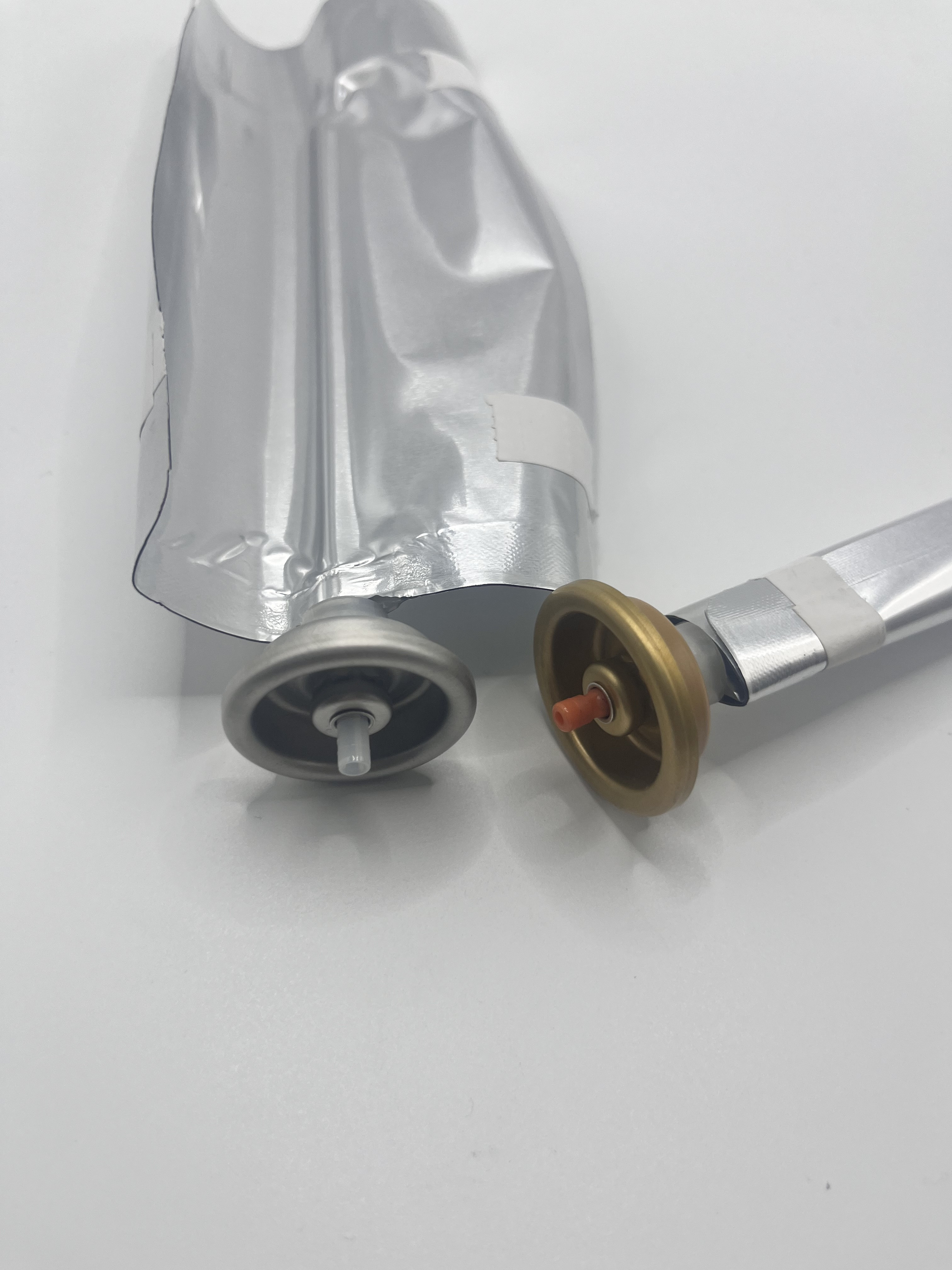 Efficient male Bag on Valve Space Saving Design for Household Products