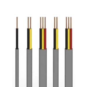 SAA Approval 2 3 Core  PVC Flat Cable 1.5MM 4MM 10MM Customized Length