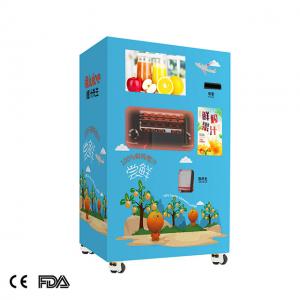 airport yellow red orange juice extractor vending machine fruit juice vending machine