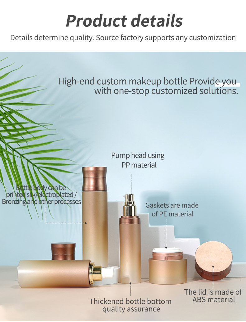 150ml Empty Skincare Jars Cosmetic Lotion Spray Pump Bottles With Acrylic Packaging Base Material Acrylic