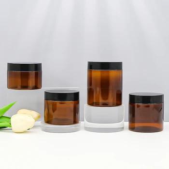 2oz 4oz 6oz 8oz 12oz 16oz Amber Lotion Cream Body Butter Lip Scrub PET Plastic