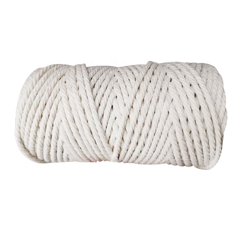 200m/220m Length White Cotton Rope for Flogline Signal Halyard Strong and Durable