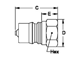 1 Inch Carbon Steel Female Hydraulic Quick Connect