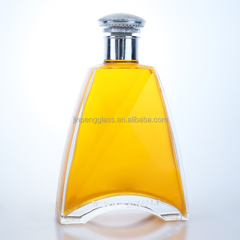 375ml 500ml 700ml 750ml 1000ml Oslo Liquor Gin Whisky Glass Vodka Bottle with Cork Lid