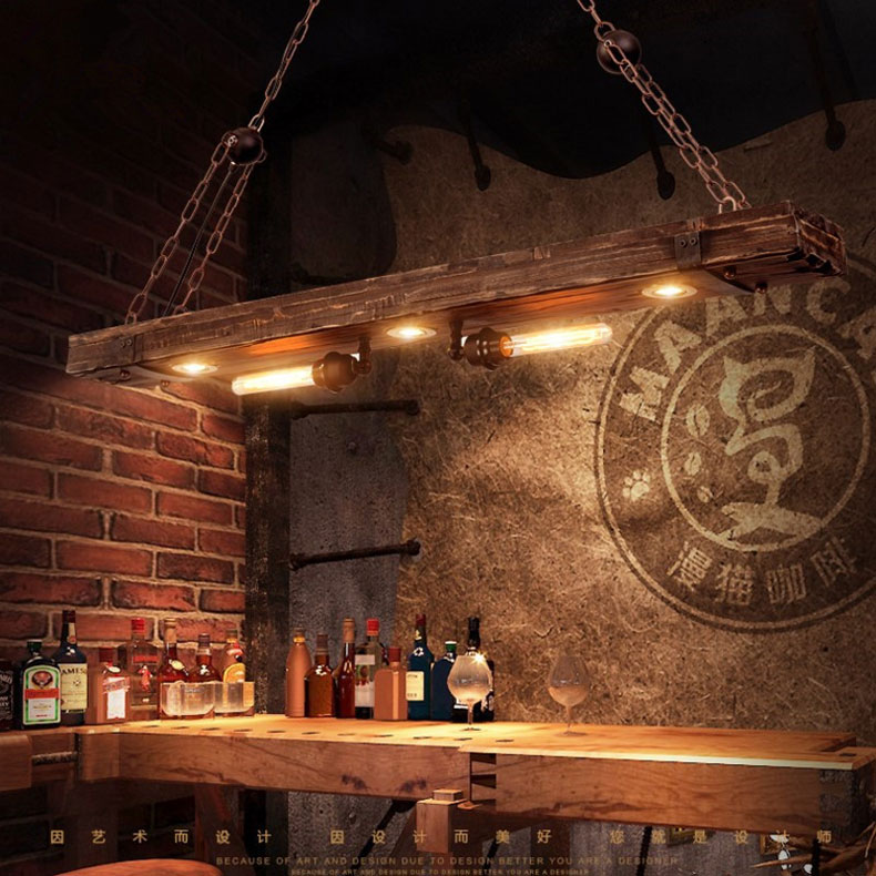 Industrial Style Chandelier American Loft Retro Personalized Restaurant lamp(WH-VP-224)