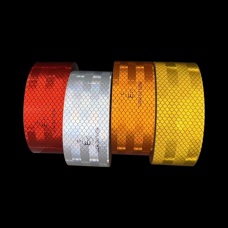 High Visibility Micro Prismatic Reflective Conspicuity Tape ECE 104r For Truck Car Vehicles Safety