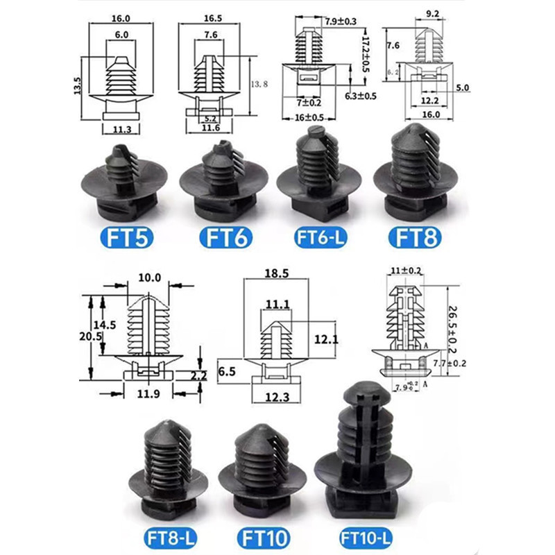 Plastic Plug In Base Diameter Range 7.6mm Nylon Cable Clamp ROHS Approved