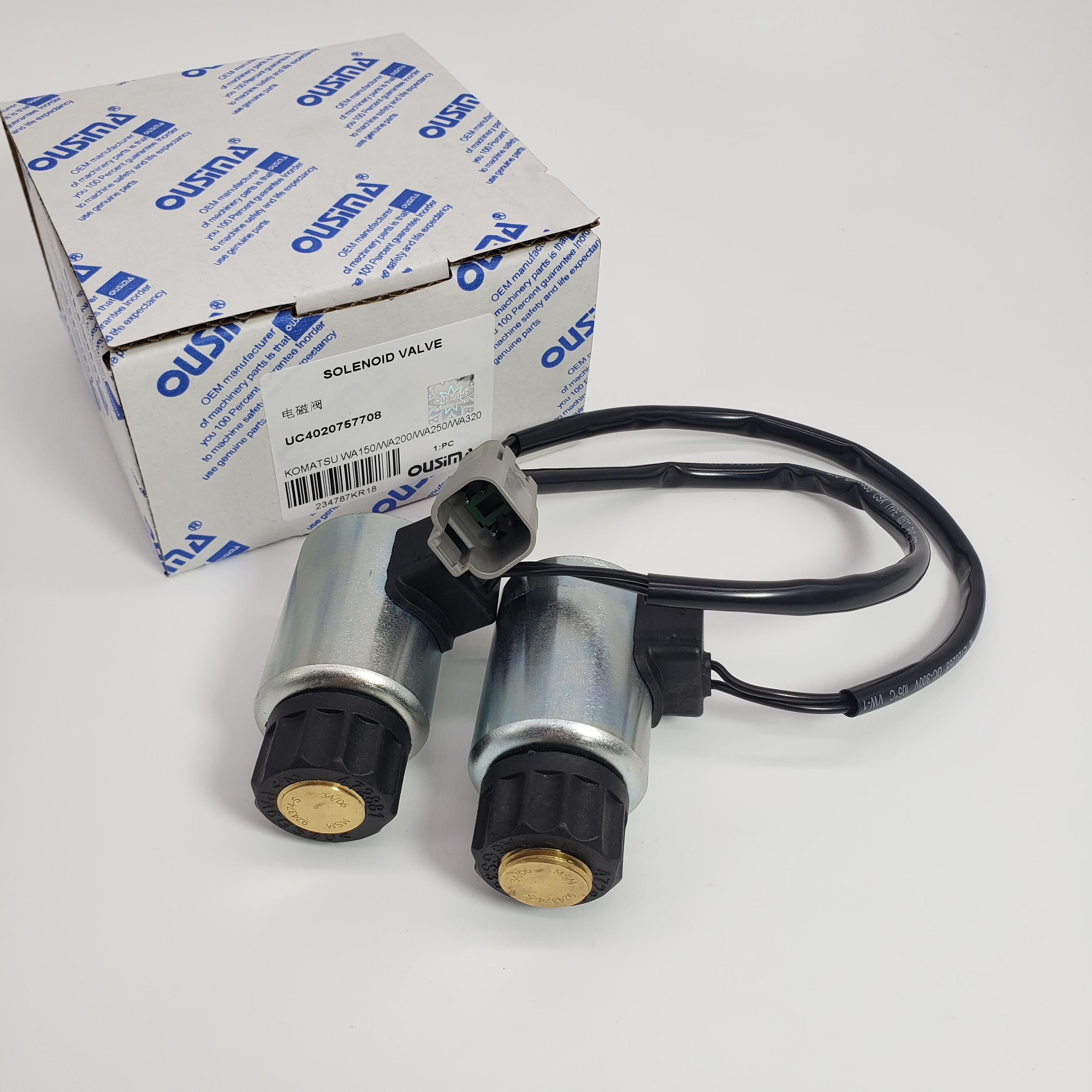 UC4020757708 Wheel Loader Solenoid Valve For Komatsu WA150-5 WA200 WA250 WA320