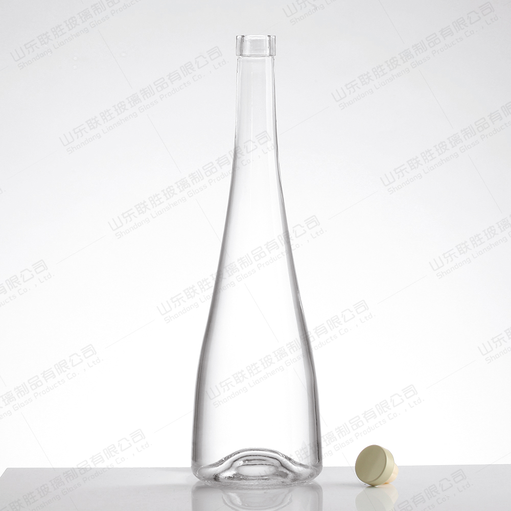 500ml 750ml 1000ml Luxury Square Glass Packaging Whiskey Liquor Bottle for Gin Wine