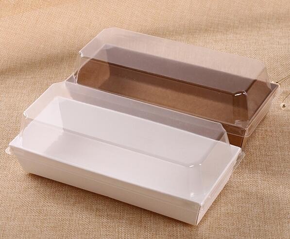 Wholesale custom Paper Cookies packing Cake Box with PVC window,Wholesale Plastic Square Birthday Wedding Packaging Clea