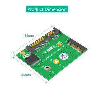 M.2 SATA SSD to SATA III 2.5-inch Adapter NGFF M.2 Key-B Expansion Card for