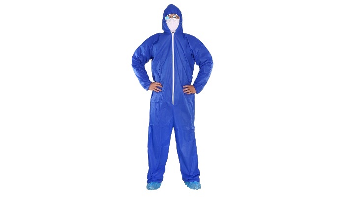 One Time Use White PP Disposable Polypropylene Coveralls For Cleaner