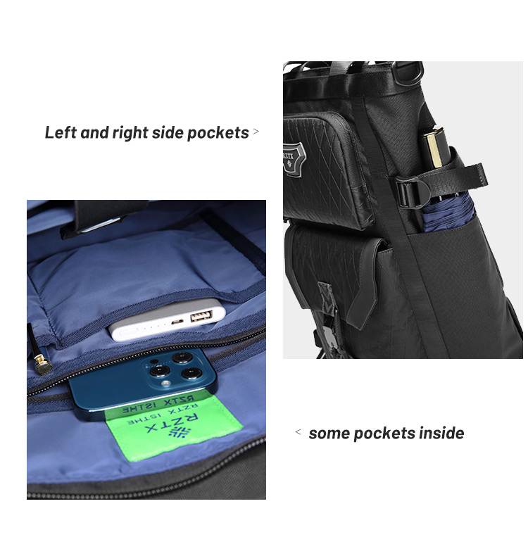 Interior Slot Pocket Anti Theft Men Business Backpack 20L To 35L