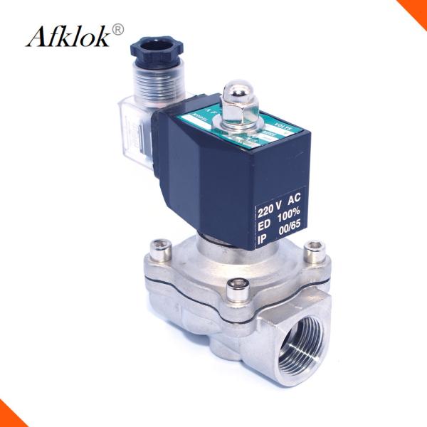 Direct Acting Low Voltage 12V DC 1 inch Stainless Steel Water Solenoid Valve