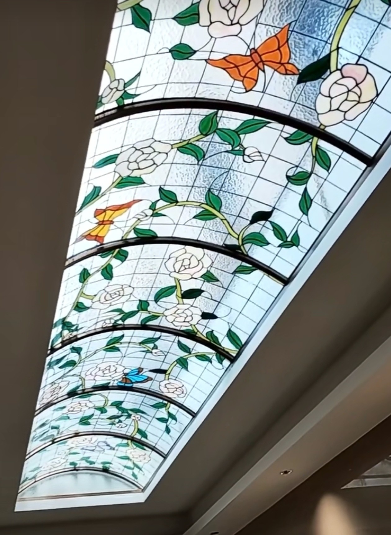 Swimming Pool Ceiling Lighting Glass European French Ceiling Decoration Tiffiny Inlaid Craft Glass