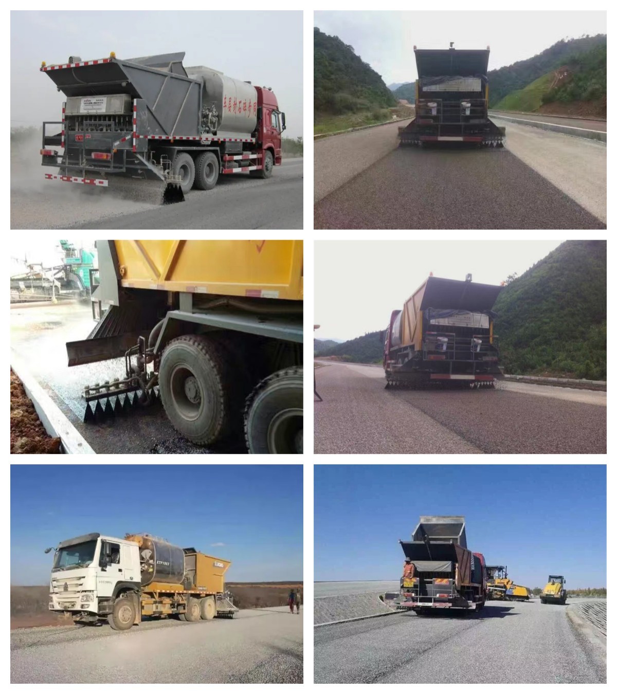 25000kg Sinotruck Howo Synchronous Chip Sealer Truck For Asphalt And Gravel Chips Spray