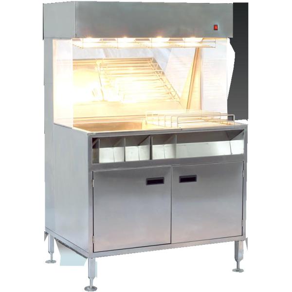 Quality 60cm 100cm Width French Fries Chips Display Warmer 304SUS Material for sale