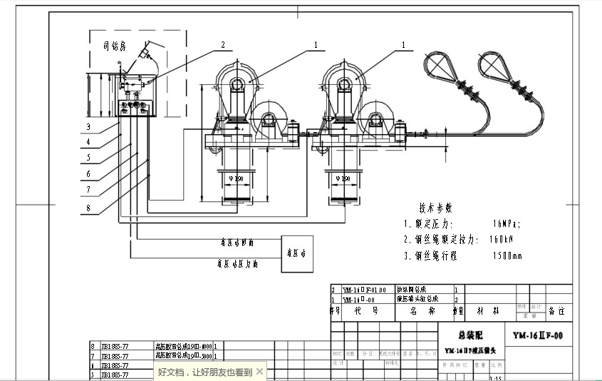 China BOMCO drilling rig YM-16II Baojie Hydraulic Cathead to YM-10 make up Cathead and 10ton break-out cathead YM-5