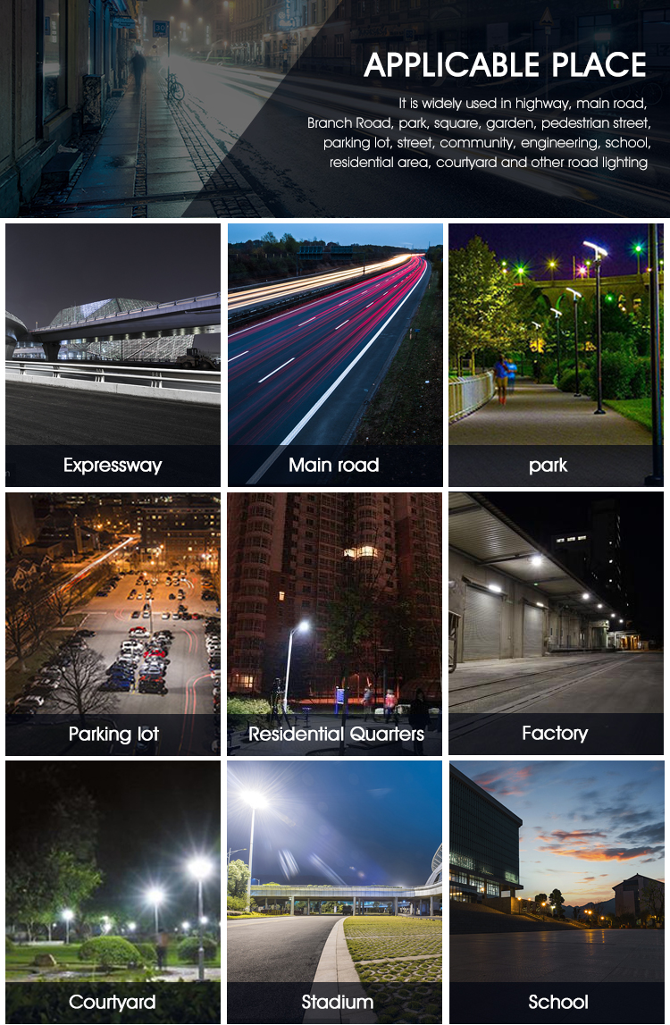 90 Watt 120 Watt LED Solar Powered Lights 20000lm Solar Street Lamp
