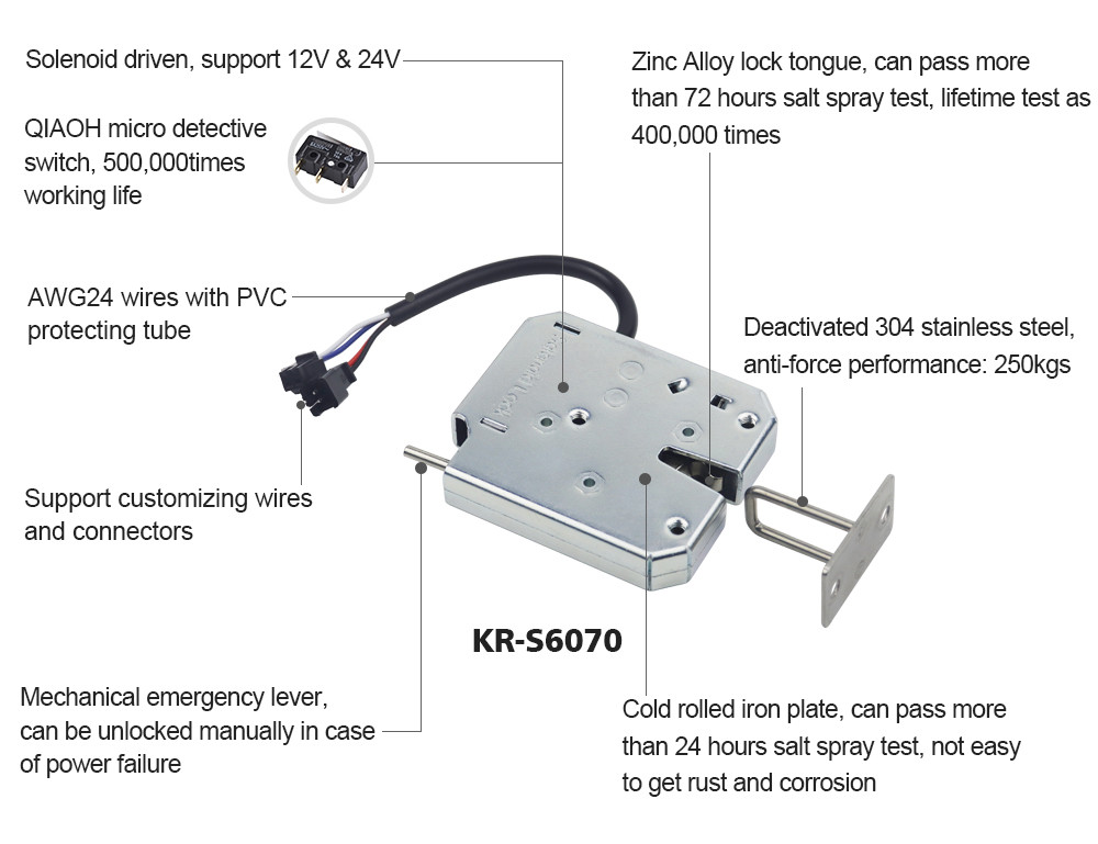 Remote Smart Electronic Rotary Latches Electric Magnet Hidden Latch