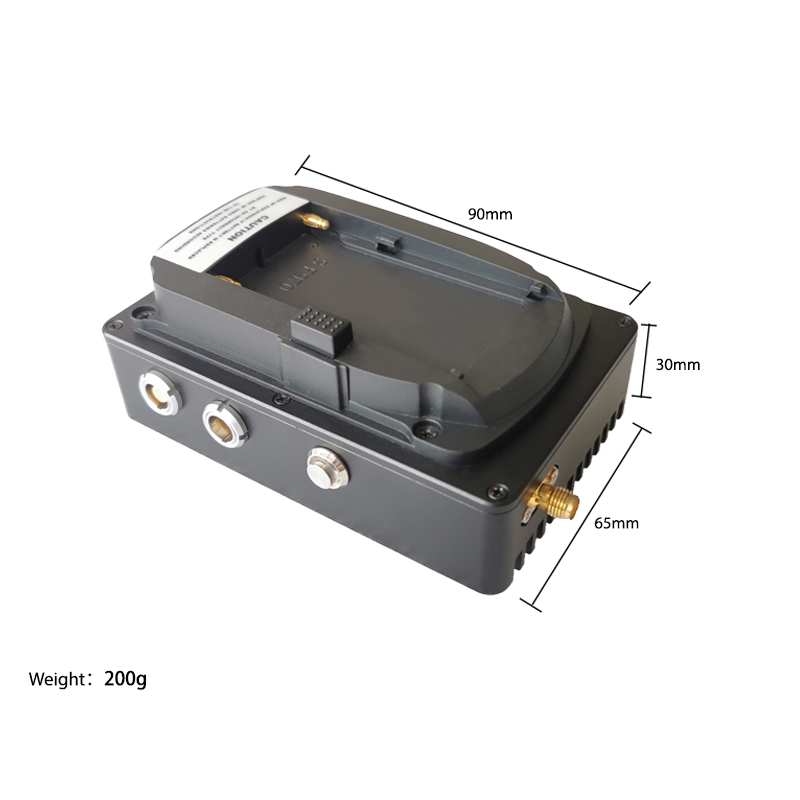COFDM 2K Modulation 10km UAV Video Transmitter HD Lightweight Wireless Data Link with 1W RF Power