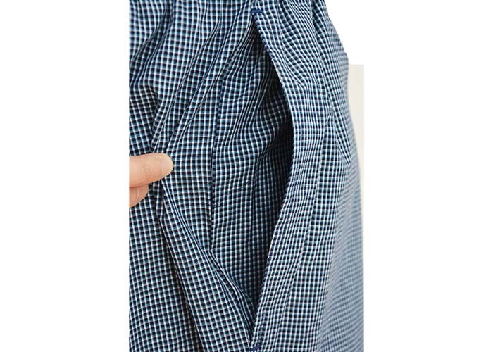 Cotton Jersey Men'S V Neck Pajamas / Mens T Shirt And Woven Shorts Pyjamas With Side Pockets