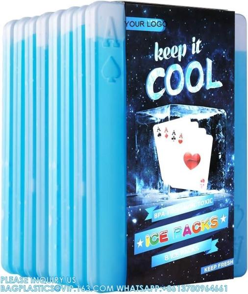 Ice Packs For Lunch Box, Freezer Ice Packs Slim Long Lasting Cool Packs For