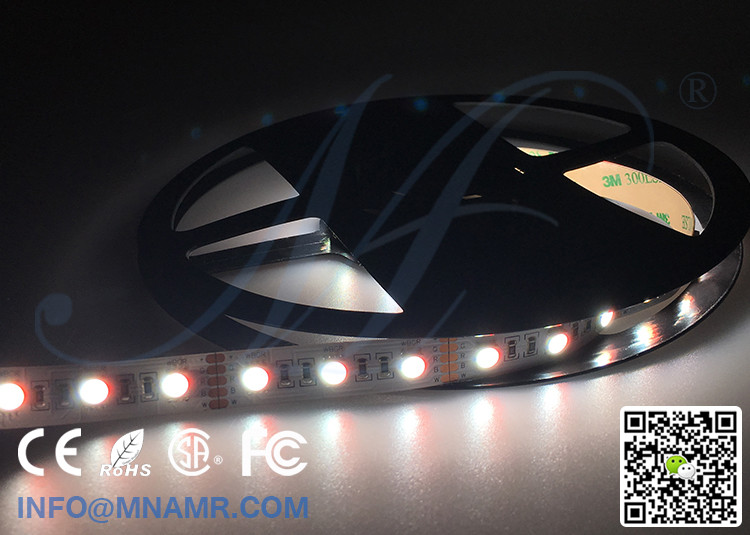 CE RoHS Approved RGBW LED Light Strips 15W 12V 24V Constant Current Showcase Lighting