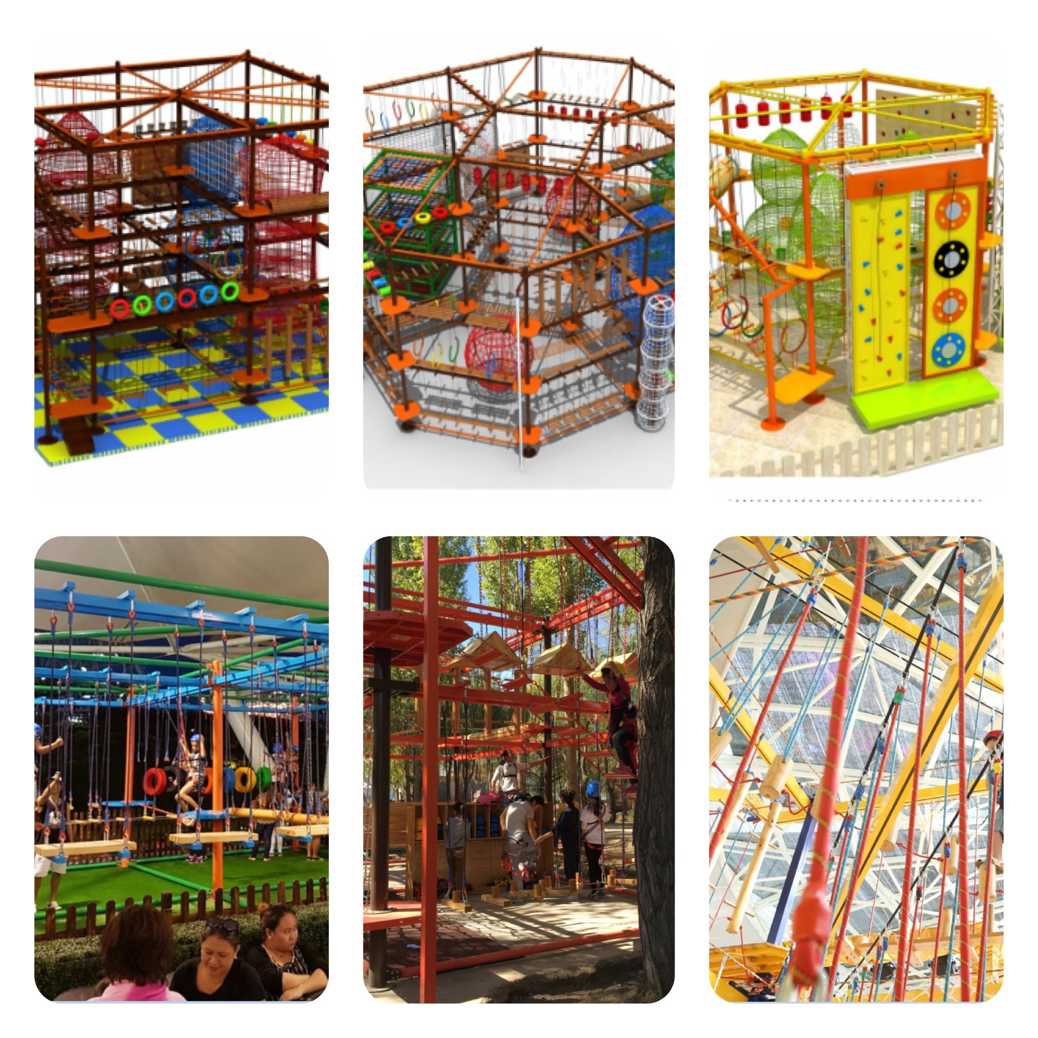 2017 Newest Indoor Play Station New Design Adventure Rope Course For Kids and Adult