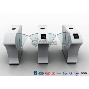  Half Height Access Control Flap Barrier Gate Turnstile Automatically Flap Barrier With Acrylic Flap Manufactures