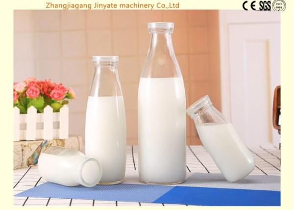 Aseptic Milk Glass Bottle Filling Machine / Bottling Production Line Food Grade