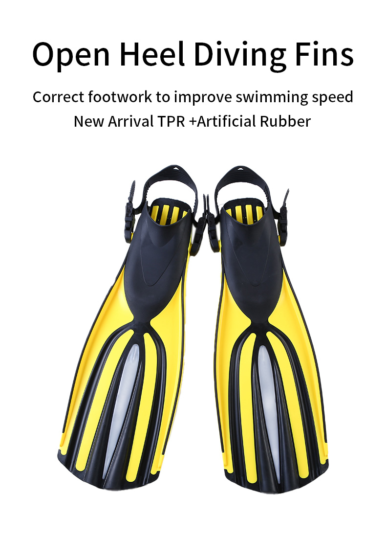 Sportswear Snorkel Mask Set Diving Fins Flipper Gear Set For Scuba Diving