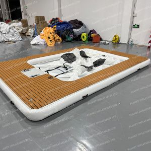 Factory Wholesale Foldable Removable Inflatable Yacht Floating Ocean Sea