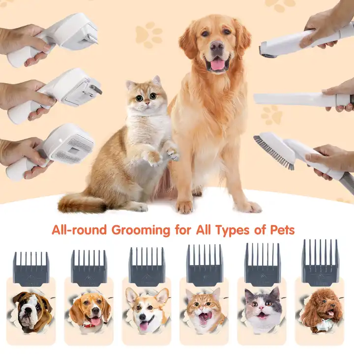 Hand Held Installation Professional Pet Cleaning Grooming Products Dog Cat Hair Vacuum Cleaner Kit