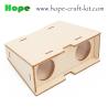Buy cheap Kids Scientific DIY BInoculars Toys Natural Wooden Color Telescopes Easy from wholesalers