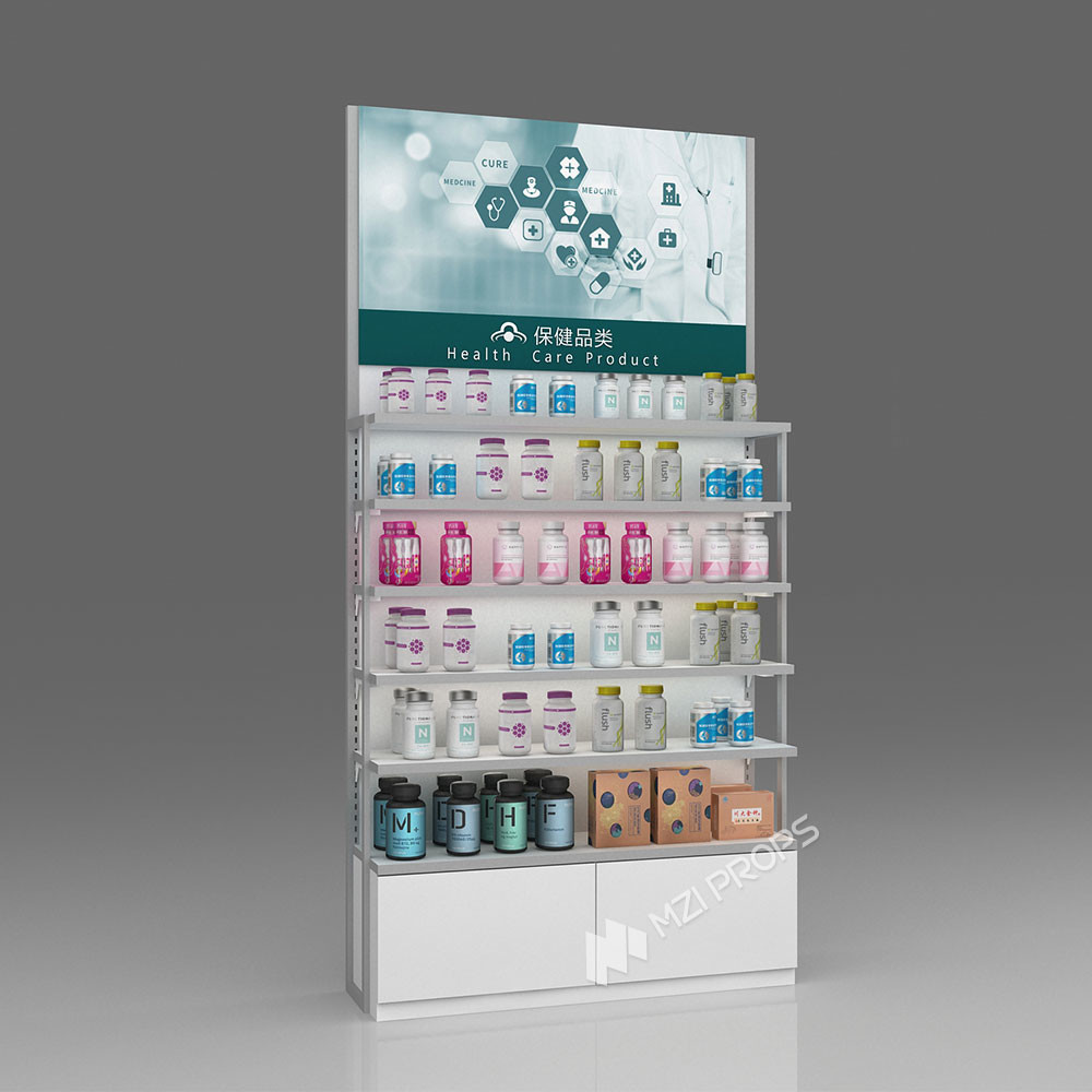 06-MSWRS Pharmacy Model Store With Wood Warm Style