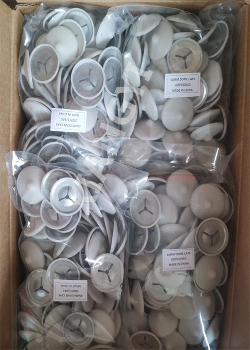 Stainless Steel Self Locking Dome Washers 40mm With Plastic Caps
