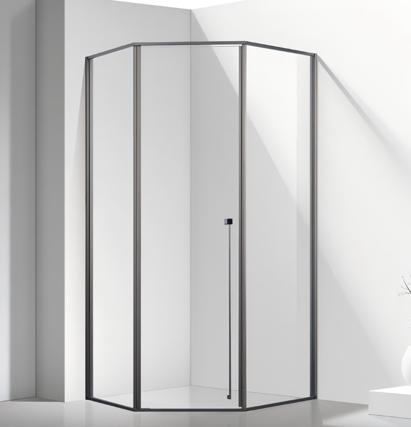 SUS304 Gold Shower Door Frame Rust Resistance Stainless Steel Profile