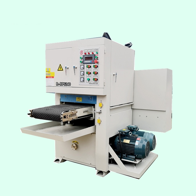 PLC Stainless Steel Sheet Metal Surface Sander With 2 Head 380V