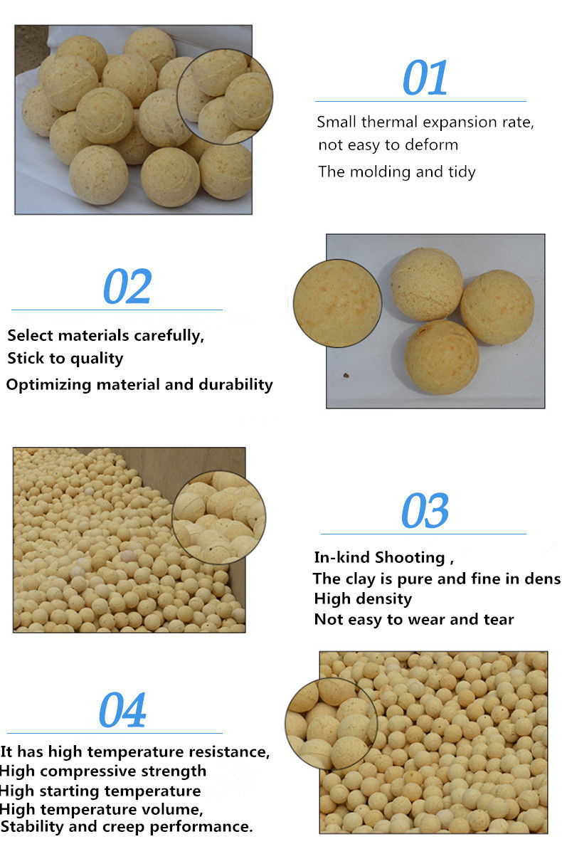 Refractory Balls With And CaO Content % 1.0 For Ammonia Plant Reformer In Light Yellow