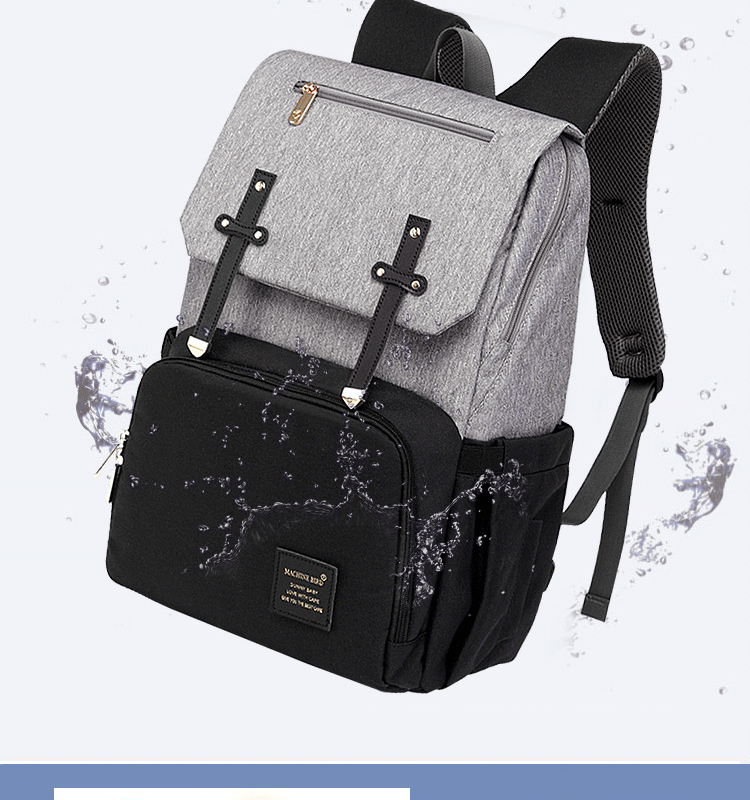 ISO9001 Fashion Mummy Maternity Nappy Diaper Bag Backpack With USB